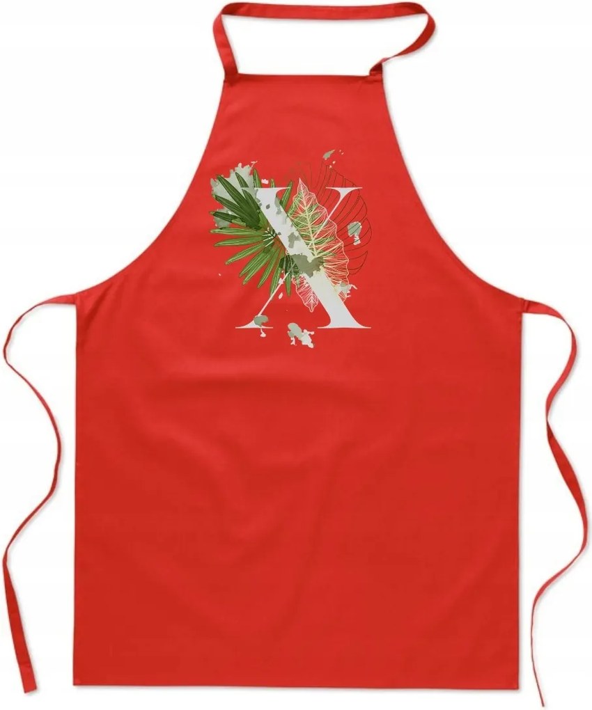 Konyhai Kötény piros X Betűvel Straight Edge Generáció FA_401_cw