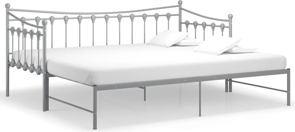 vidaXL szrüke fém kihúzható kanapéágy-keret 90 x 200 cm