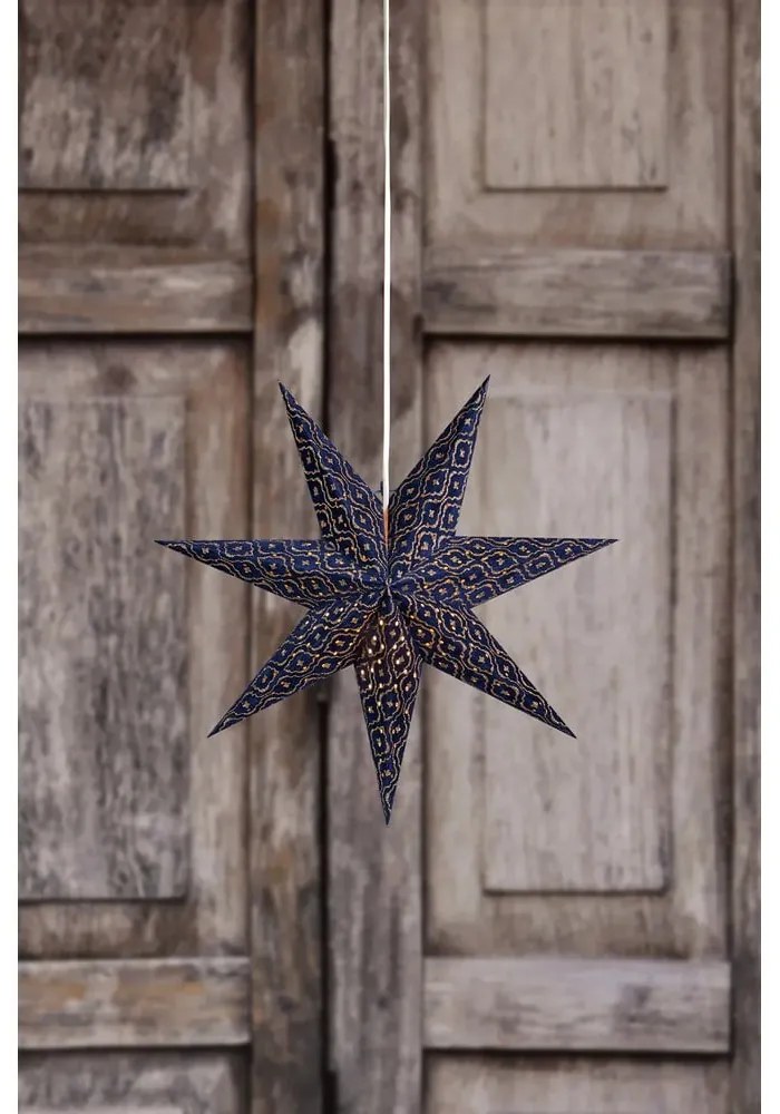 Sötétkék függő karácsonyi fénydekoráció Baroque – Markslöjd