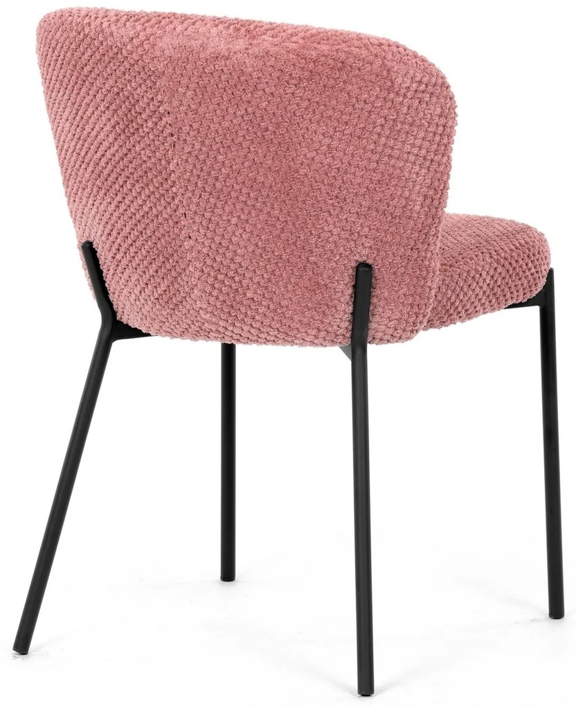 Étkezőszék garnitúra Bouclé CT-W1077 PINK2, 4 db