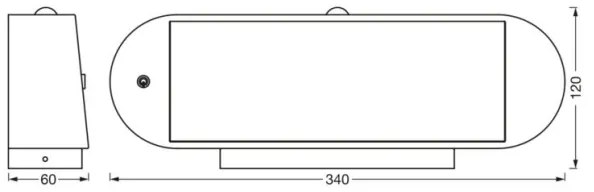 Ledvance-LED Napelemes érzékelős fali lámpa ENDURA STYLE LED/6W/7,4V IP44