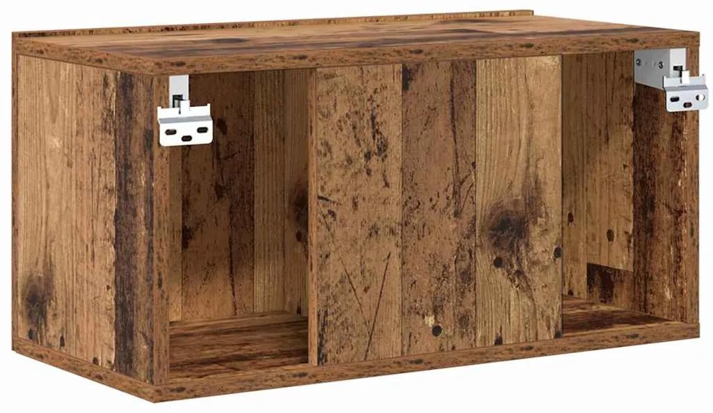 TV szekrény 3 pcs Barna 60 x 30 x 30 cm Faanyag