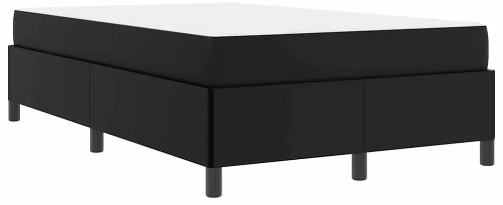 Ágykeret matraccal matracmal Fekete 120 x 190 cm Műbőr