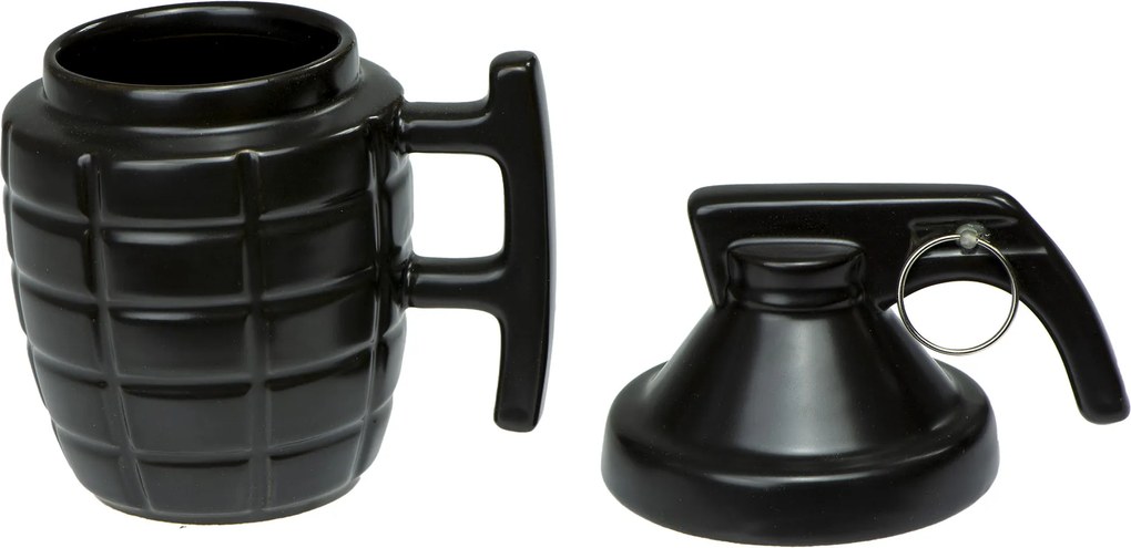 KIK Gránát bögre 350 ml, fekete, KX7867