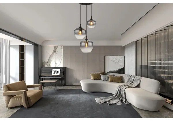 Globo 15548-3H - Csillár zsinóron MAXY 3xE27/40W/230V fekete