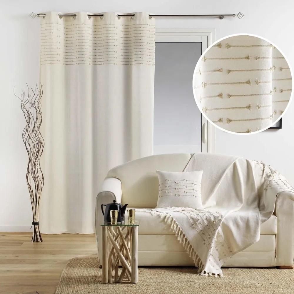 Bézs pamut függöny 140x240 cm Golden Sunset – douceur d'intérieur