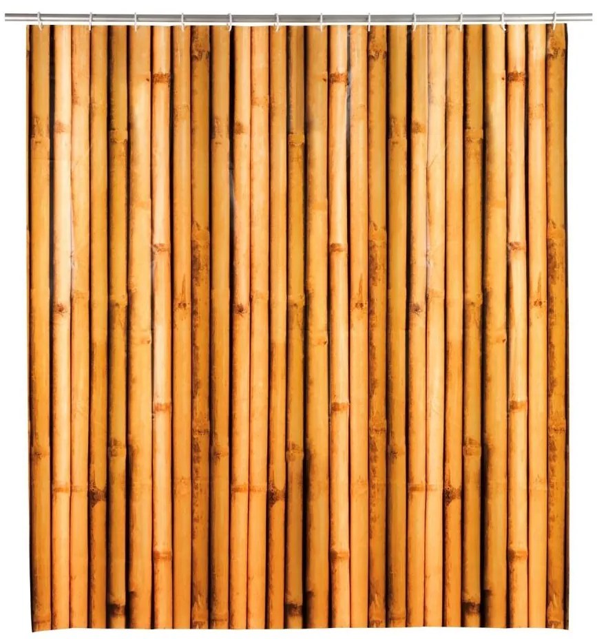 WENKO 25233100 - BAMBUSA zuhanyfüggöny 180x200 cm barna