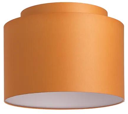 RENDL R11515 DOUBLE lámpabúra, univerzális lámpaernyő Chintz narancssárga/fehér PVC
