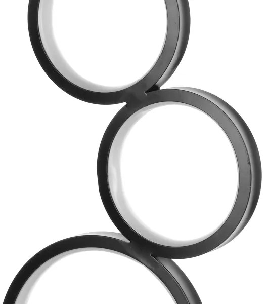 ONLI - LED asztali lámpa RINGS LED/17W/230V 4000K 37 cm fekete