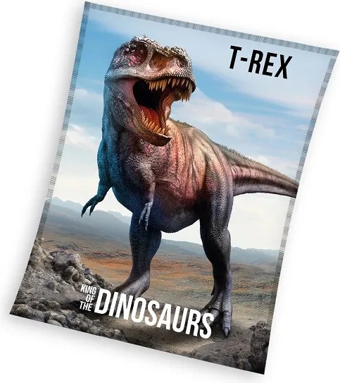 Dinoszaurusz T-Rex coral fleece polár takaró 130x170cm