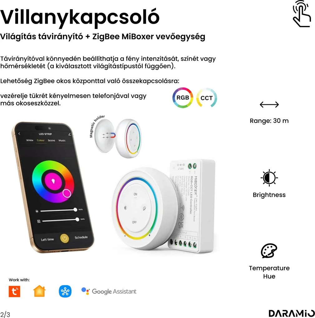 Aszimmetrikus tükör LED-világítással G7