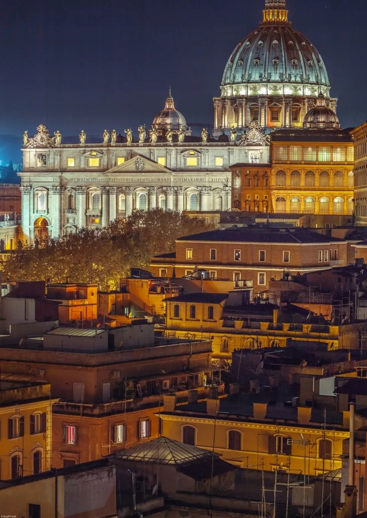 Poszter 42x59,4cm Vatikán Szent Péter-bazilikával, Assaf Frank