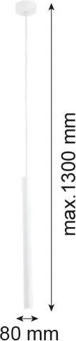 ARGON 8066 ETNA PLUS Hengeres Függesztett Lámpa Fehér Struktúra G9 IP20