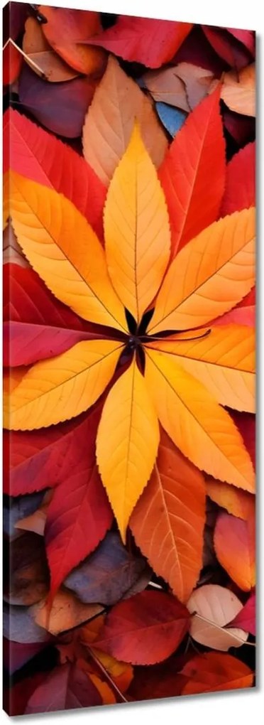 Vászonkép 40x100 Őszi színes levelek