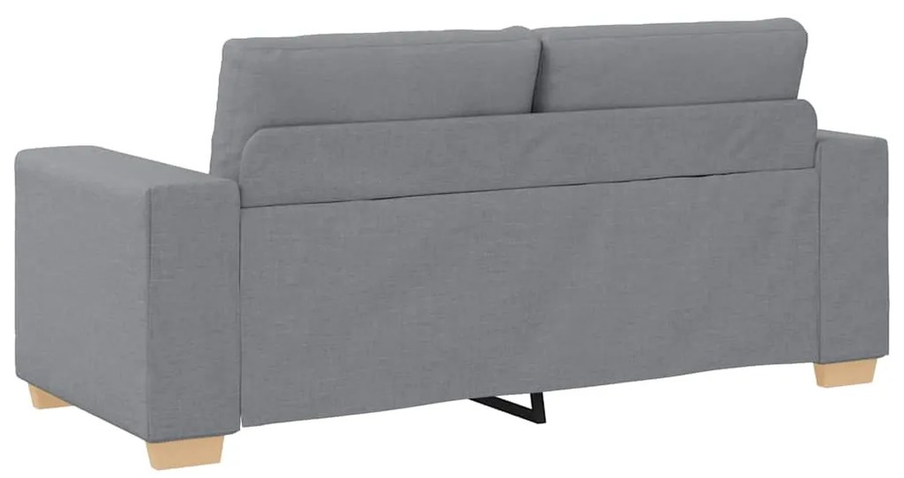 világosszürke szövet loveseat kanapé 140 cm