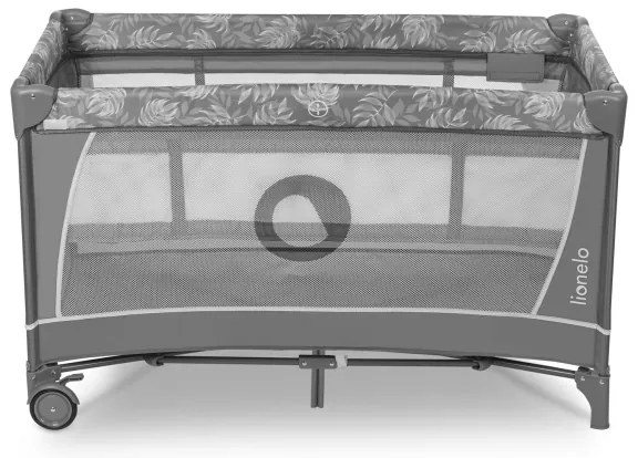 Lionelo - Utazó kiságy FLOWER Kőszürke