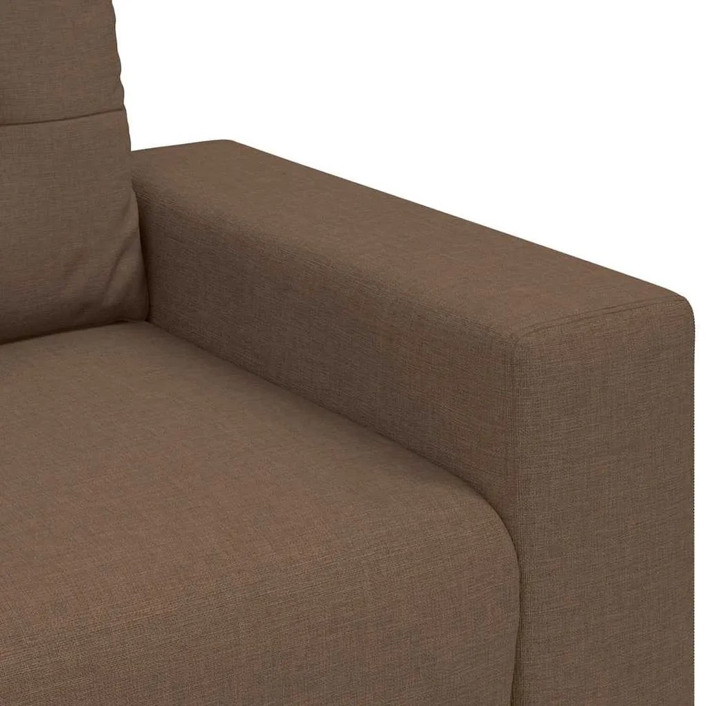 barna szövet loveseat kanapé 140 cm