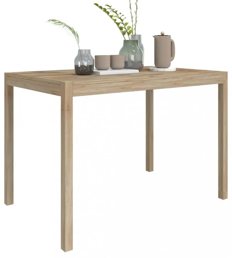 tömör akácfa étkezőasztal 110 x 70 x 75 cm