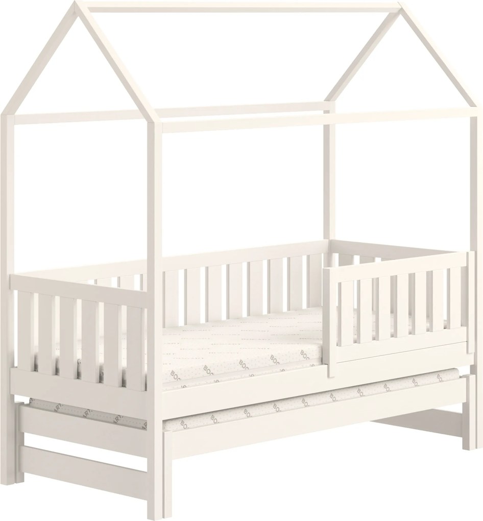 Nemos egyszintes gyerekágy, kihúzható - fehér / 90x200