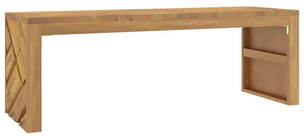 tömör tíkfa dohányzóasztal 110x35x38 cm