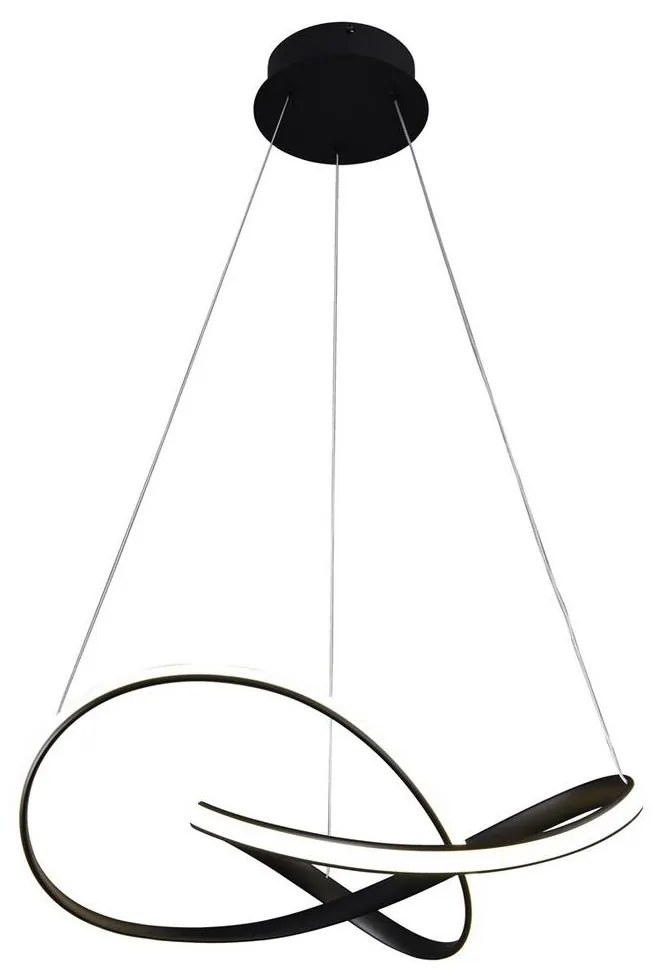 LED Csillár zsinóron CAPPIO LED/36W/230V fekete