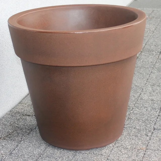 Dekorációs virágtartó Lira Elite, barna, kő utánzat