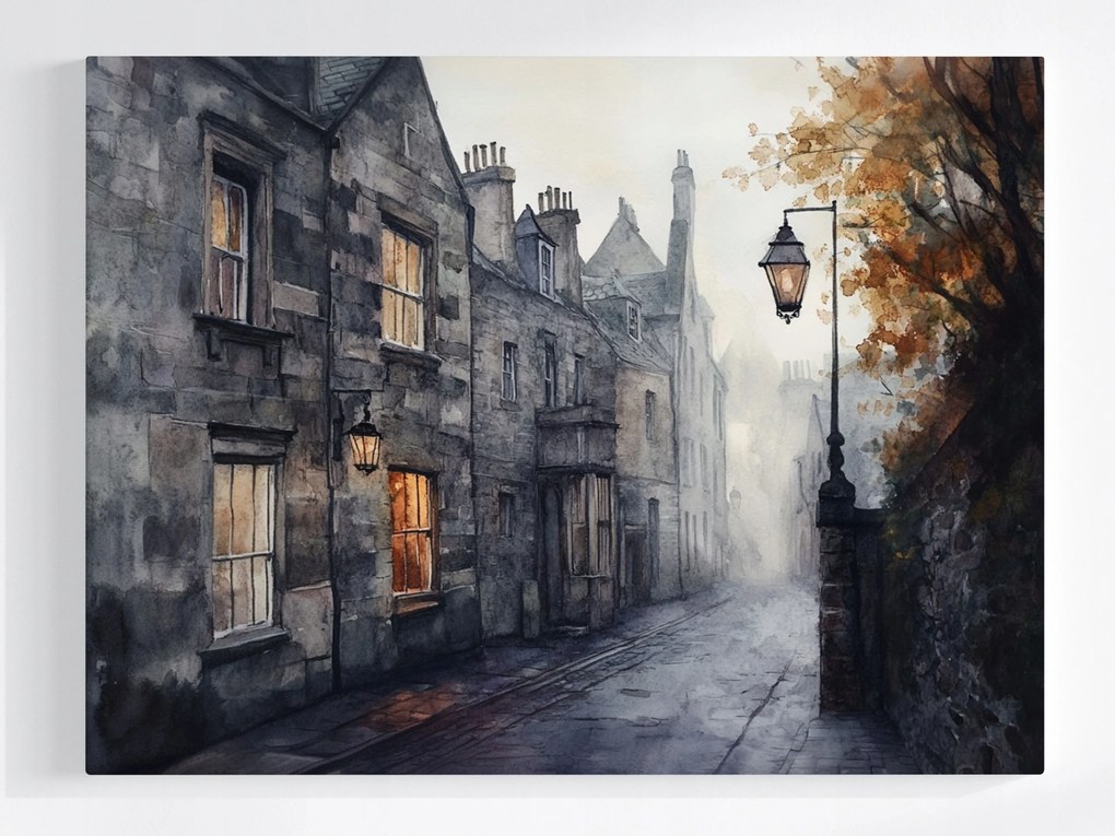 Vászonkép Canvas Város Skócia Edinburgh Este Alkonyat 100x75