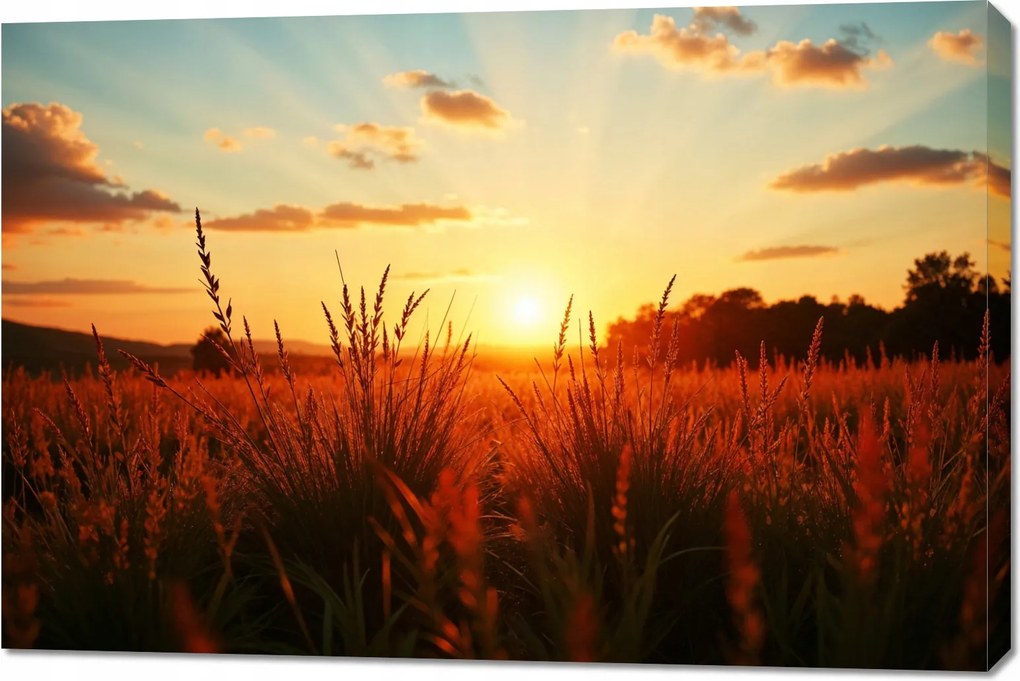 Vászonkép 120x80cm Hálószoba Nappaliba Panoráma Mező 2