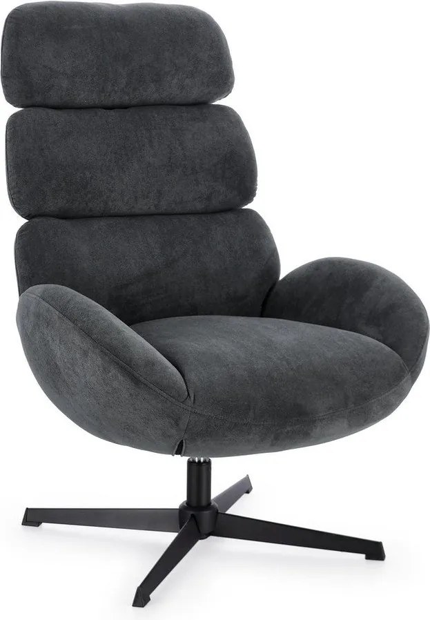 Fekete forgó fotel Violante – Bizzotto