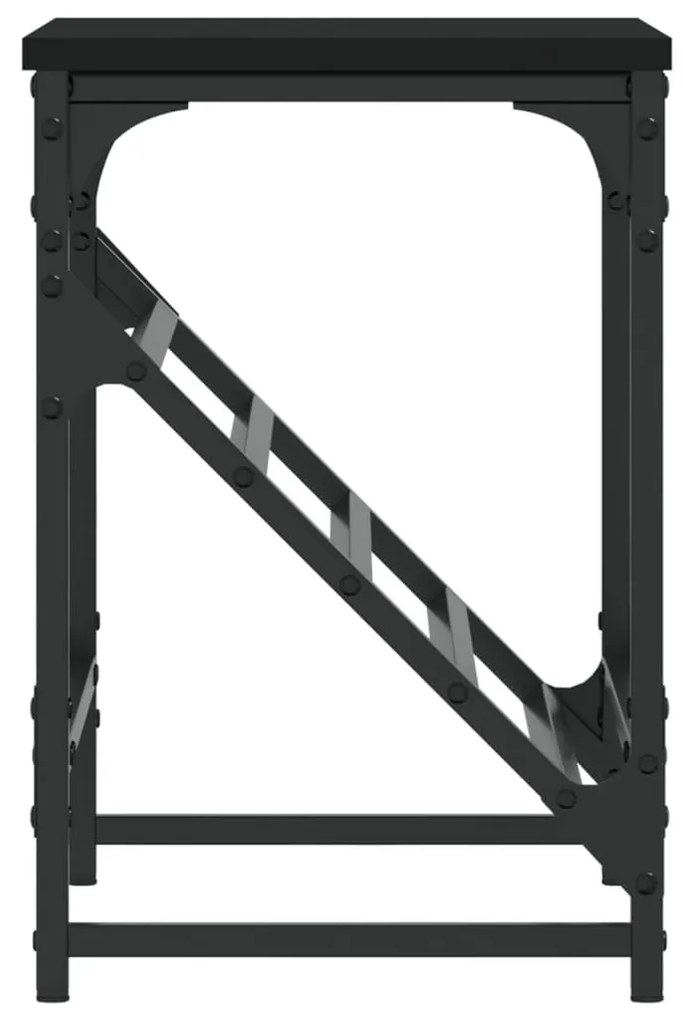 fekete szerelt fa cipőtartó 60x30x45 cm
