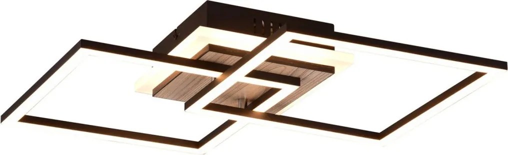 TRIO R62793635 GIRO Modern LED Mennyezeti Lámpa Sötét Fa, Világos Fa LED IP20