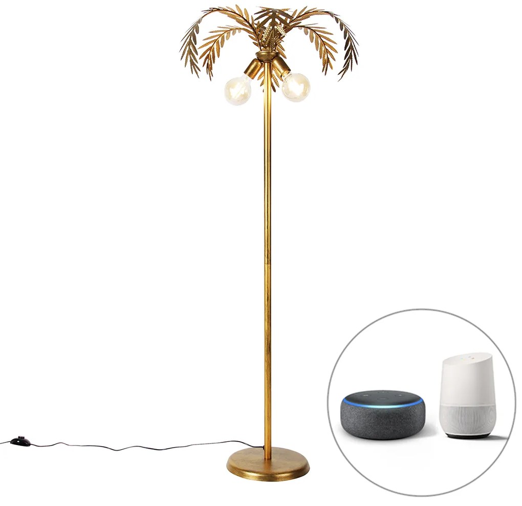 Okos állólámpa arany 156 cm 2 Wifi G95-ös izzóval - Botanica