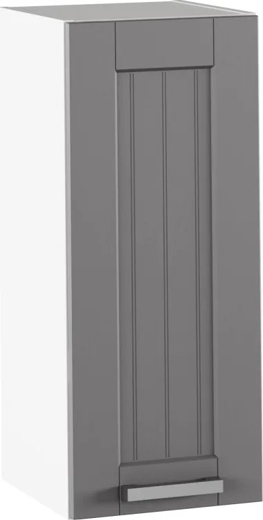 Felső szekrény, sötétszürke/fehér, JULIA TYP 2