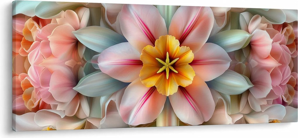 Kép - Kaleidoszkópos virág (120x50 cm)