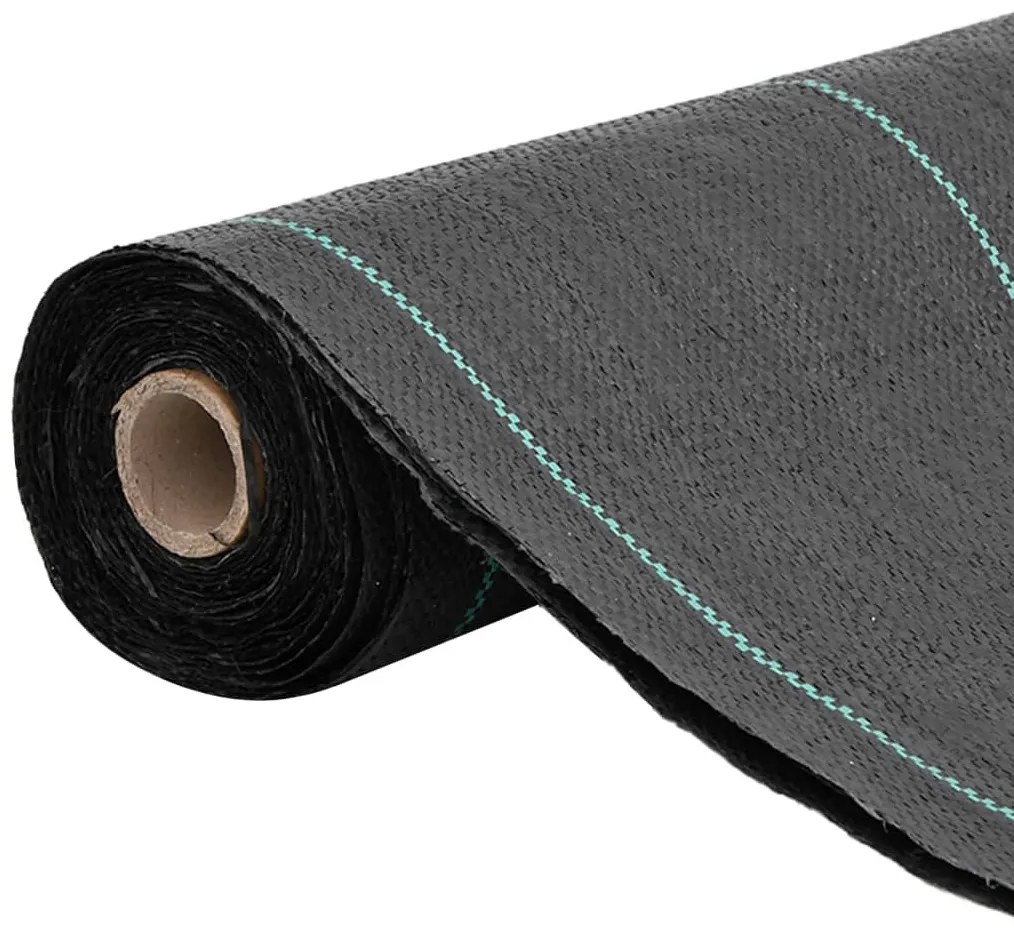 fekete PP talajtakaró membrán 0,5x10 m