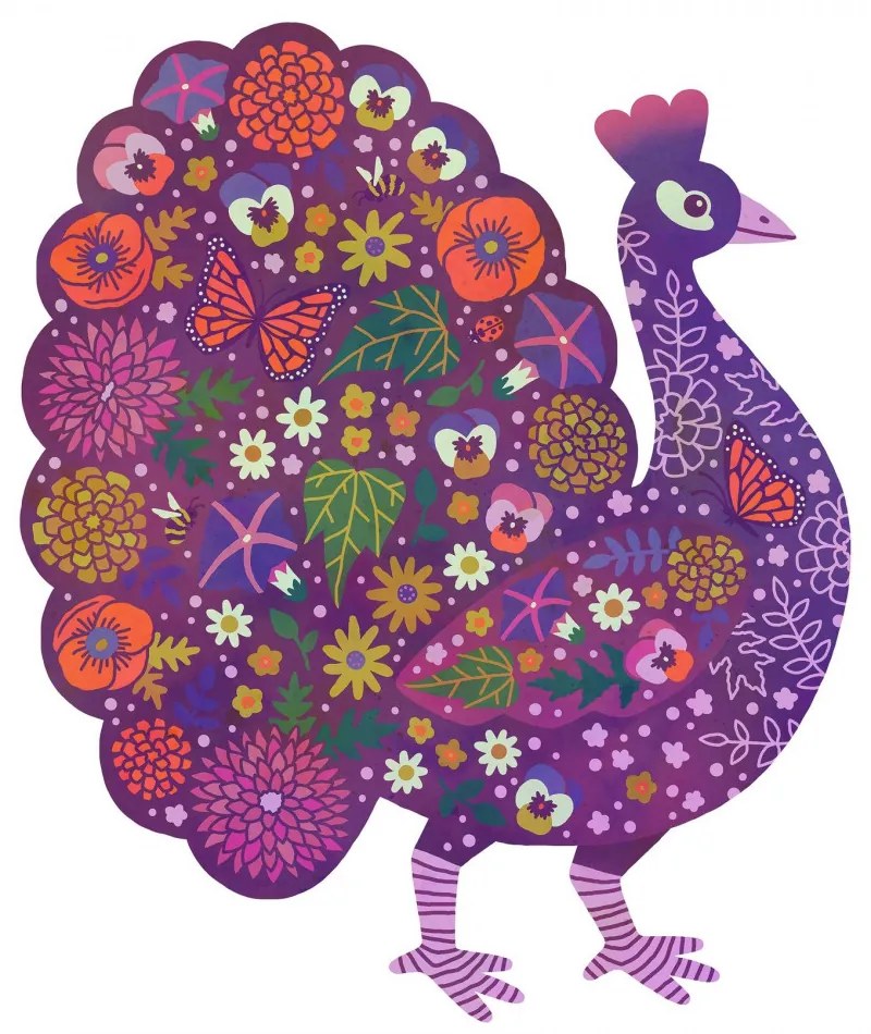 Művész puzzle - Páva, 500 db-os - Peacock