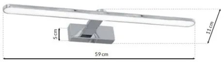 LED Fürdőszobai tükörmegvilágító SPLASH LED/12W/230V IP44