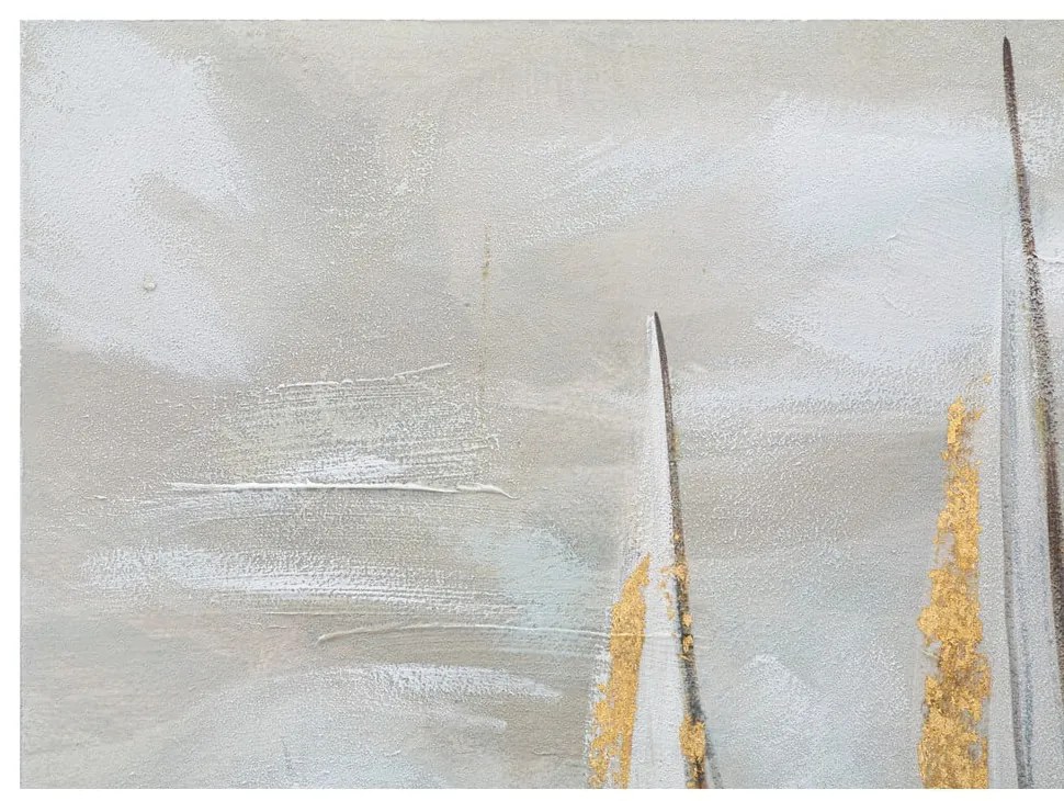 Festmény 100x80 cm Gold Boat - Mauro Ferretti