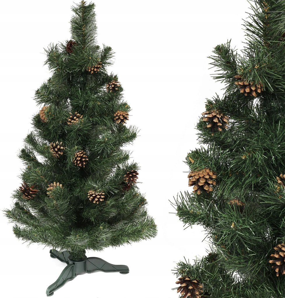 Karácsonyfa Zöld tobozokkal 90 cm Karácsonyi varázslat az otthonodban