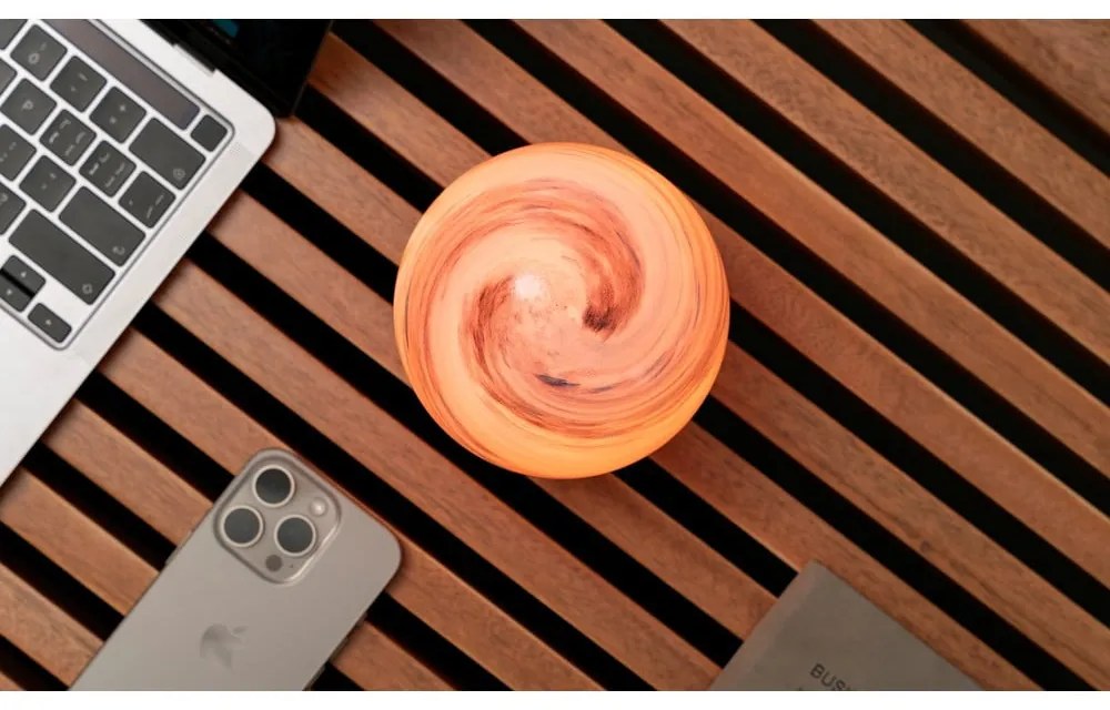 Barna-sötét natúr színű USB fénydekoráció ø 12 cm Polar Cloud – Gingko