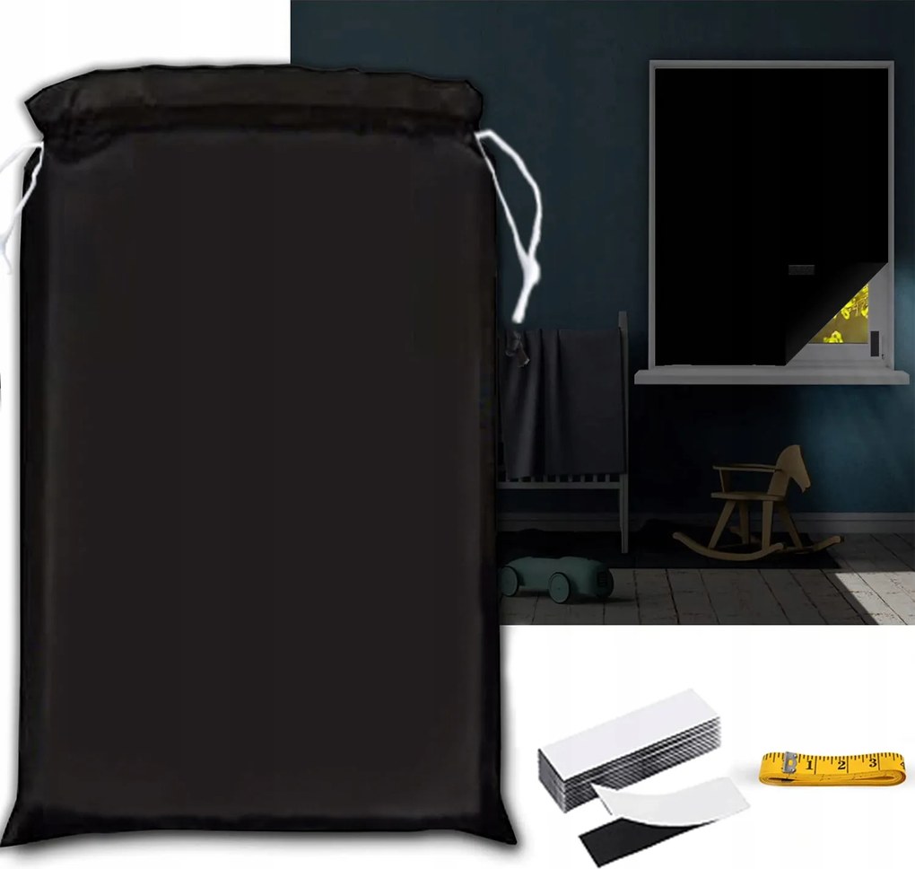 Sötétítő Roló Ablakfólia +tépőzáras 100x150cm +sötétítő Táska