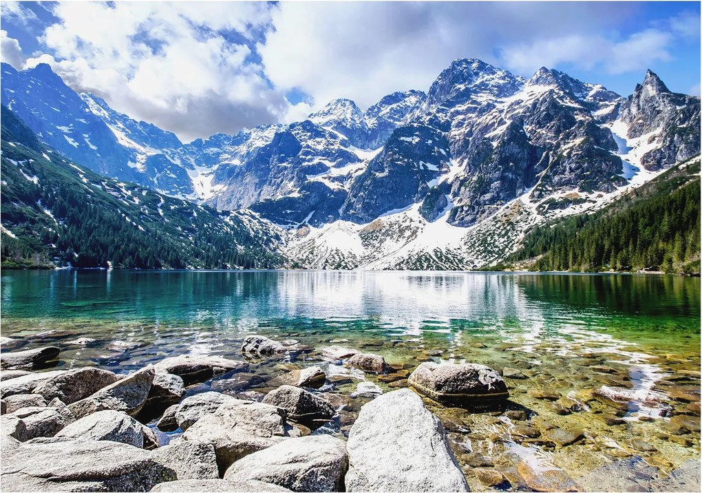 Fotótapéta Flizelina Nappali és Hálószoba Hegyi táj 208x146 Ragasztó