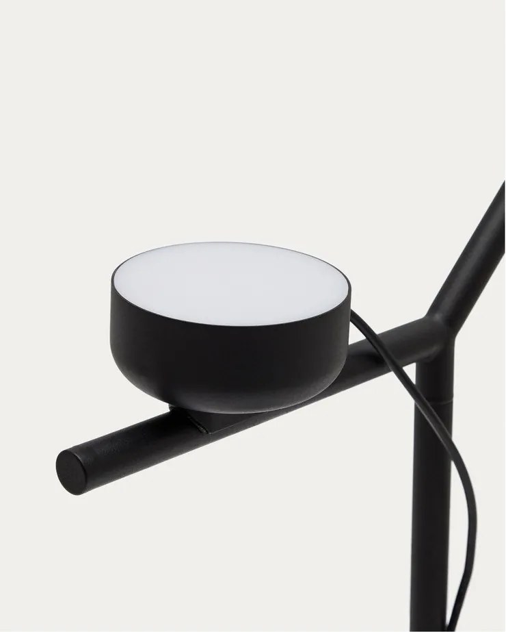 Fekete fém LED dimmelhető asztali lámpa (magasság 61,5 cm) Orey – Kave Home