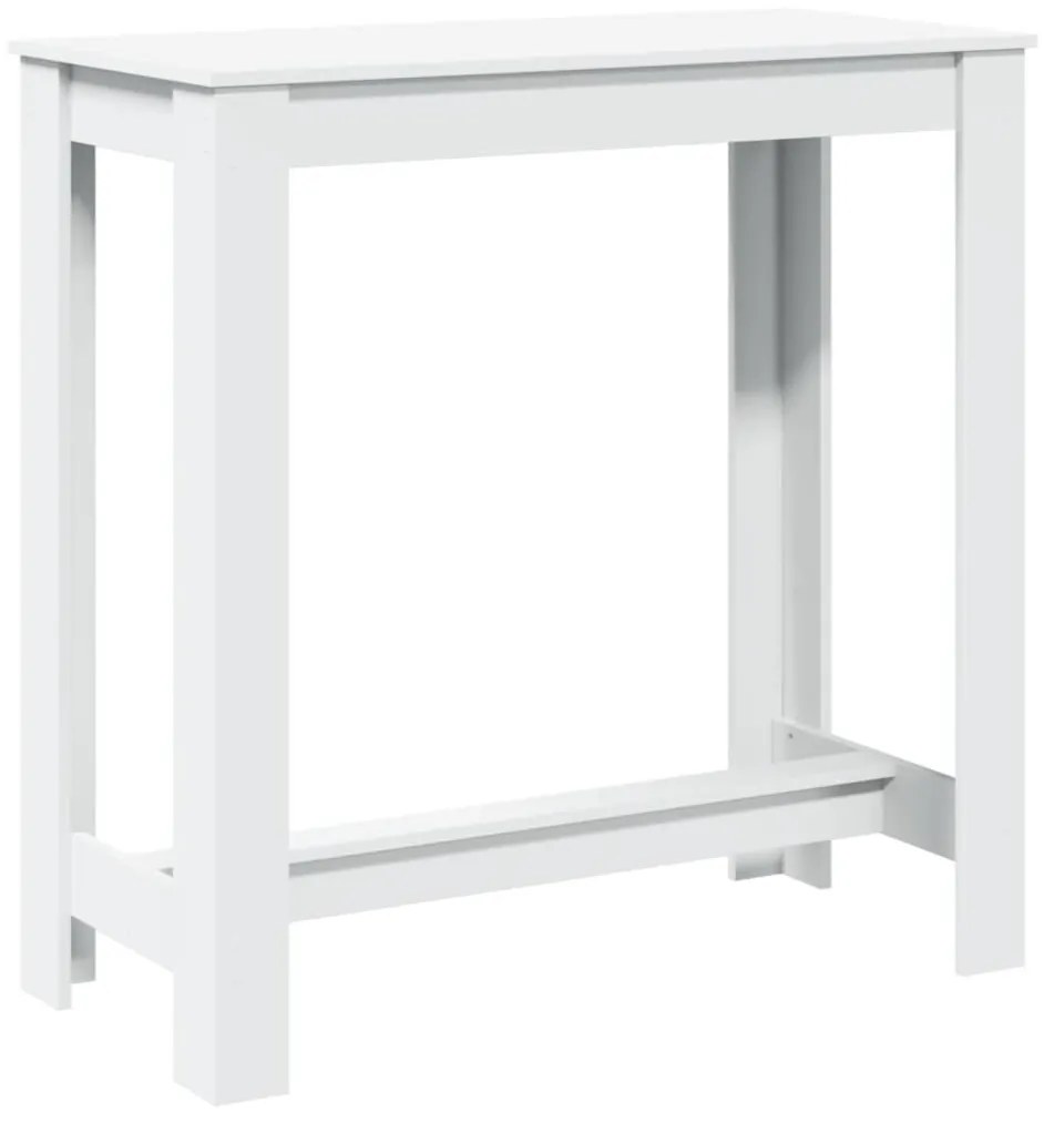 fehér szerelt fa bárasztal 102 x 50 x 103,5 cm