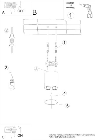 Sollux SL.1210 - LED Spotlámpa ZOE LED/9W/230V fekete
