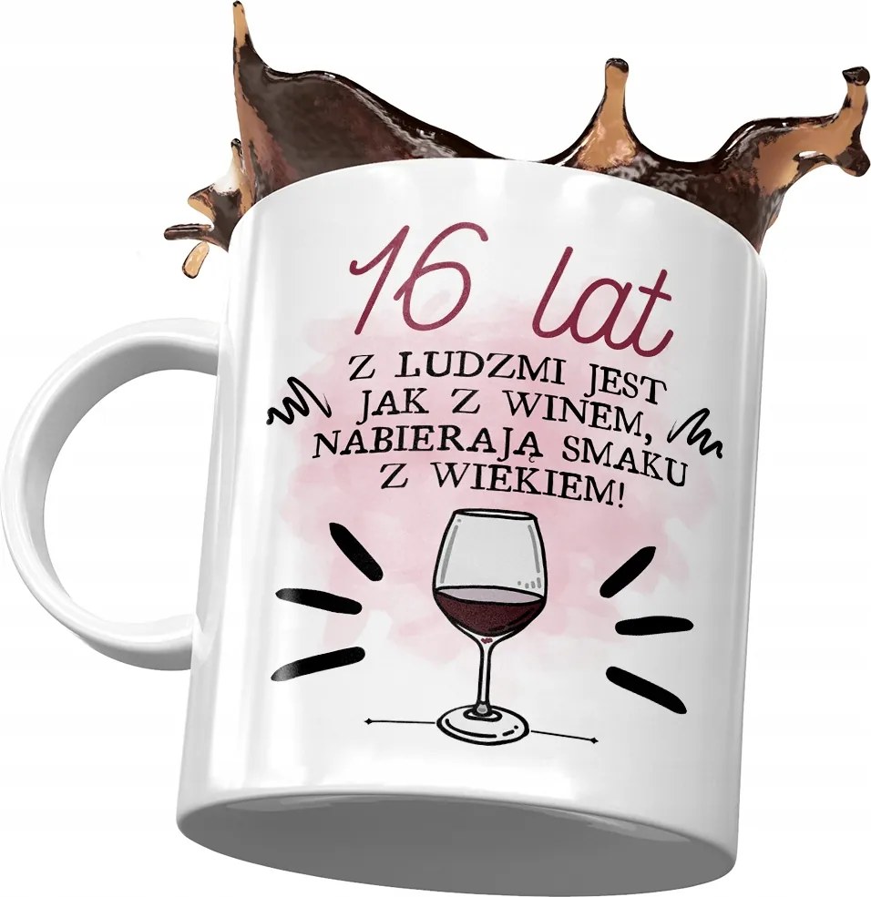 Születésnapi bögre 16 16. 16. Tökéletes Ajándék Nyomtatott Fotóval