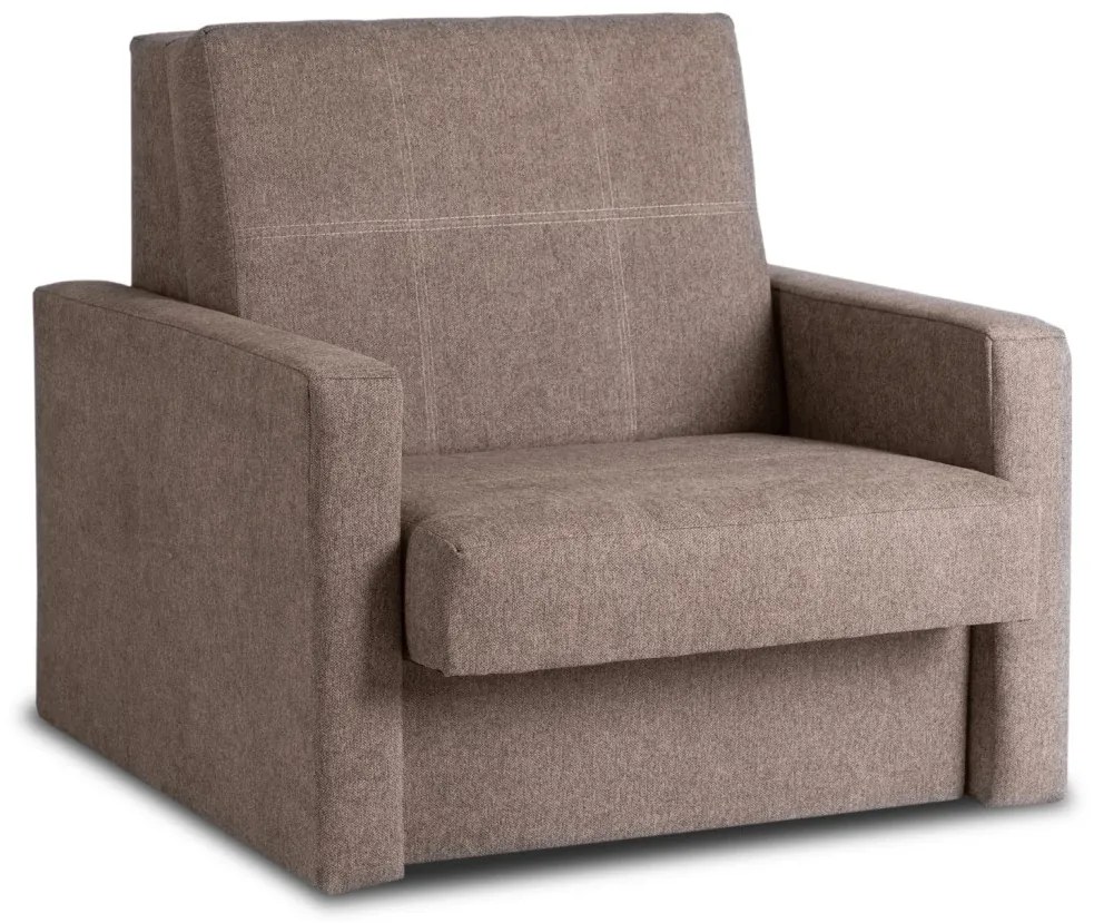 Egyszemélyes kihúzható fotelágy bézs színben – MILAN 1