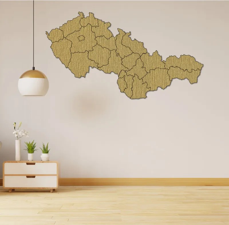 Szlovákia és Csehország fatérképe - PUZZLE