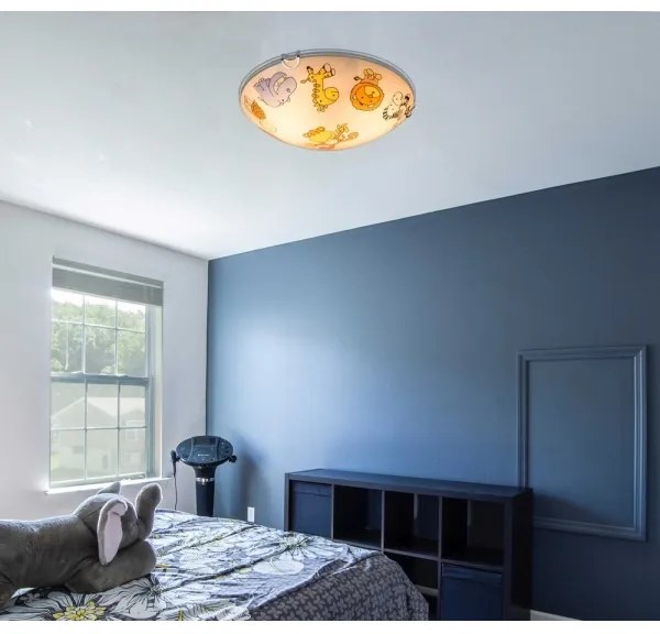 Globo 40607 - Gyerek mennyezeti lámpa KIDDY 2xE27ILLU/60W/230V