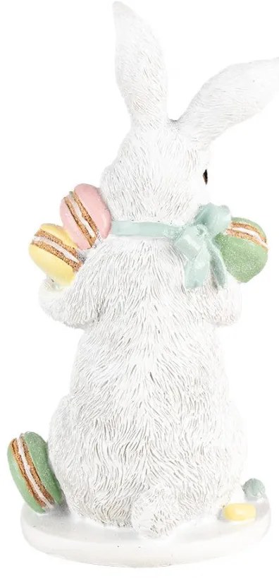 Húsvéti nyuszi dekoráció figura macaron sütikkel 25 cm